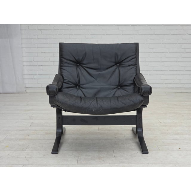 Brown Norwegian Siesta Lounge Chair in Leather by Ingmar Relling for Westnofa, 1970s For Sale - Image 8 of 18