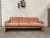 Mid-Century Italian Flamingo Pink Velvet 3-Seater Sofa by Tobia Scarpa for B&B, 1960s For Sale - Image 4 of 12