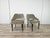 Fabric Armchairs with Wooden Legs and Adjustable Brass Feet, 1960, Set of 2 For Sale - Image 14 of 14