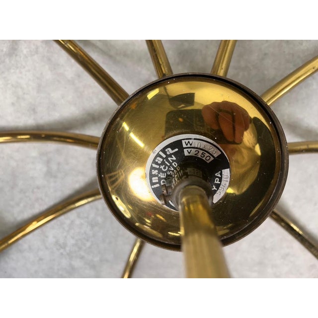 Large Mid-Century Modern Chandelier by Instala Děčín, 1960s For Sale - Image 9 of 10
