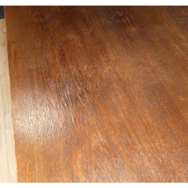 Vintage Extendable Dark Dining Table, 1960s For Sale - Image 14 of 17