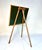 Original school blackboard with wooden three-legged stand, manufactured in Germany during 1950s. An authentic and...