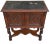 19th Century Antique Copper Lined Humidor Cabinet Table With Marble Top For Sale - Image 5 of 7