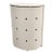 Vintage Mid-Century Modern Painted Wood Perforated Hamper With Hinged Lid For Sale