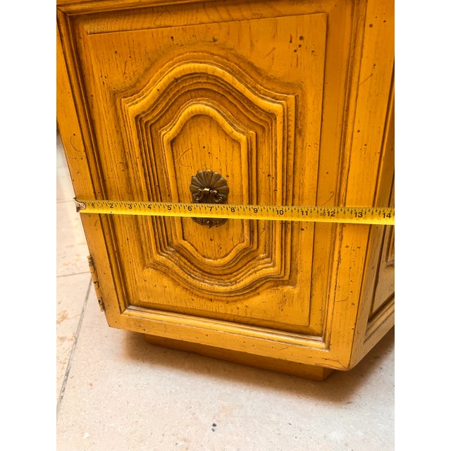 This striking mid-century hexagonal cabinet comes from the Colonnade Collection by Jamestown Lounge Co. (Jamestown, NY), a...