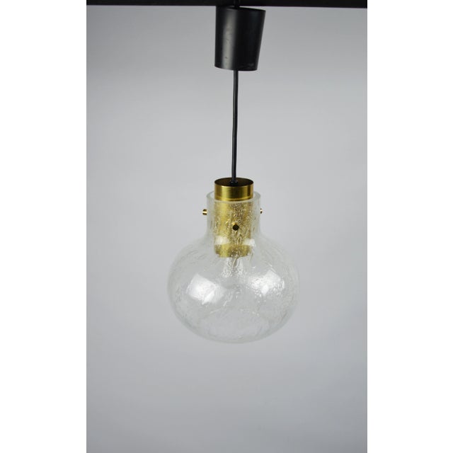 Glass Pendant Lamp, 1970s, in Good conditions. Designed 1970 to 1979 Up to 250V (Europe/UK Standard).The wiring of this...