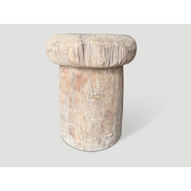 Contemporary Andrianna Shamaris Ancient Side Table For Sale - Image 3 of 5