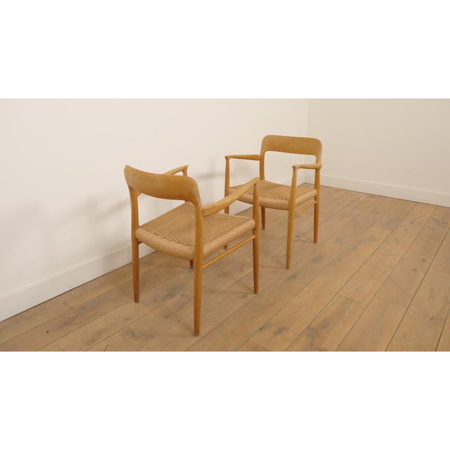 Model 56 Dining Chairs in Oak by Niels Otto (N. O.) Møller for J.L. Møllers, Set of 2 For Sale - Image 6 of 12
