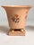 Lenox Vintage 1940s Princeton China Footed Urn Vase – Peach Glaze, Floral Motif & Gold Accents For Sale - Image 4 of 6