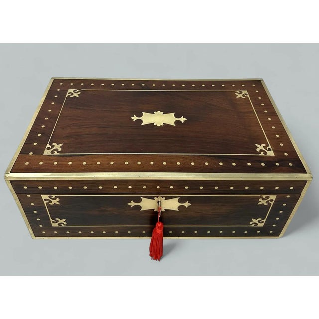 An Exceptionally Fine Quality English Well Figured Solid grained Mahogany Officers Campaign Style Traveling Writing Slope...