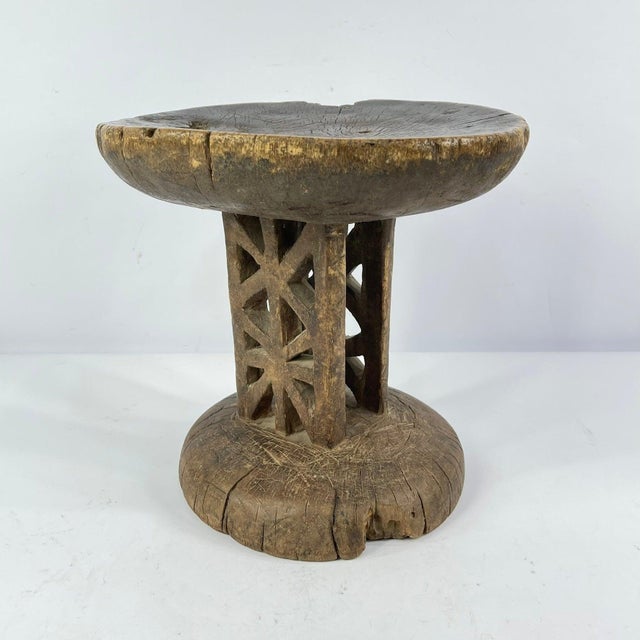 Early 20th Century Old Tonga Stool MATTER COLLECTION For Sale In Denver - Image 6 of 7