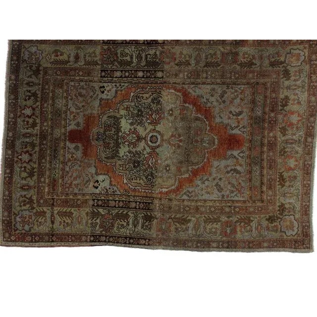 Persian 1970s Anatolian Oushak , 3'7" X 5'7" For Sale - Image 3 of 5