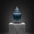 Turquoise Handmade Ceramic Grand Shah Vase with Lid (60cm) Turquoise Saz Leaf and Carnation For Sale - Image 8 of 8