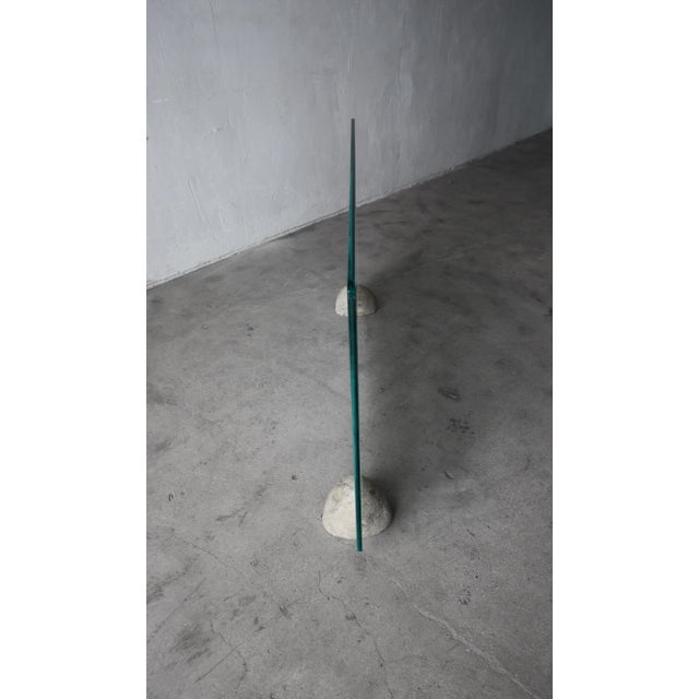 Green Southwest Etched Glass Fireplace Screen For Sale - Image 8 of 9