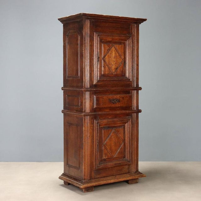 Baroque Style Oak Sideboard with Safe For Sale - Image 13 of 13