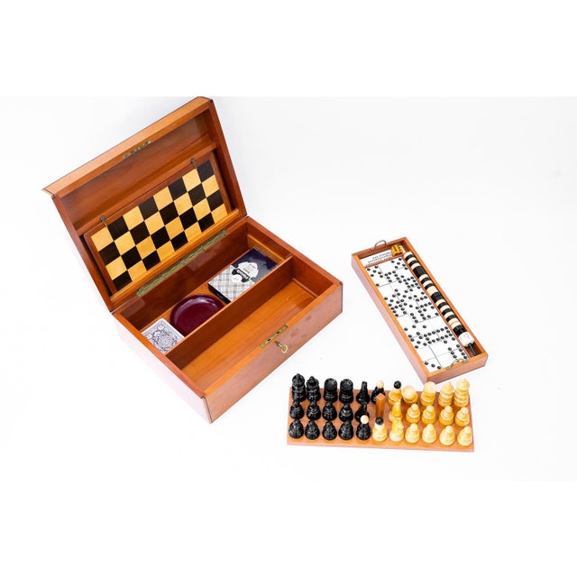 Cherry with Inlay Game Box, 1950s For Sale - Image 13 of 18