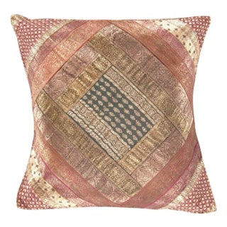 Pasargad DC Sari Silk Square Pillow Case For Sale