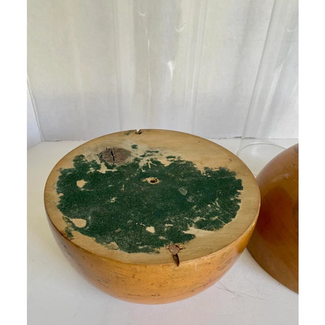 Brown 1960s Danish Modern Hurricane Candle Holder Pair For Sale - Image 8 of 9