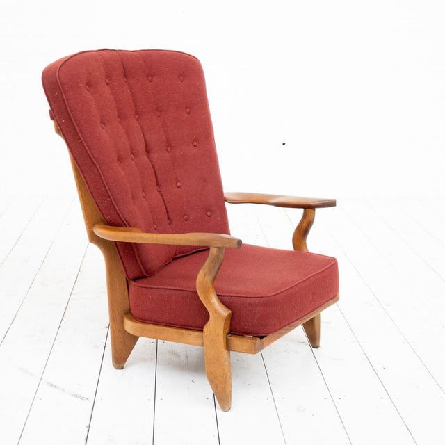 Vintage Grand Repos Chair by Guillerme Et Chambron for Votre Maison, 1960s For Sale - Image 9 of 9