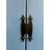 Metal Modern Farmhouse Blue Solid Pin With Silver-Tone Mesh Doors Server or Cabinet For Sale - Image 7 of 13