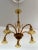 Glass Murano Chandelier 5-Armed in Amber, 1970s For Sale - Image 7 of 7