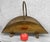 Original 1940s English Regency Fireplace Log Holder Solid Brass with a Well Tarnished Finish with Great Character Spacious...