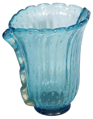Art Deco Murano Glass Vase Signed from Fratelli Toso, 1950s