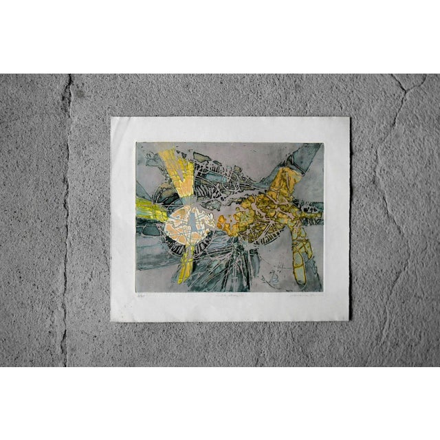 Lawrence Heyman, Fertilization IIII from Atelier 17 Series, Etching on Arches Paper, 1960s For Sale - Image 13 of 13