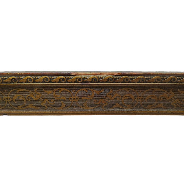 19th C. Gilt Carved Wood Picture Frame Fits 22" X 14" Rabbet Opening Antique Victorian For Sale - Image 4 of 5