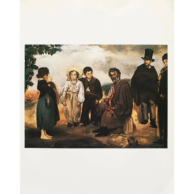An excellent full-color print of Impressionist painting "The Old Musician" by Edouard Manet. Comes from a Limited Edition...