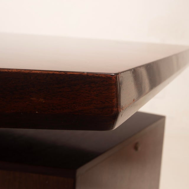 First Edition T96 Rosewood Boomerang Desk by Osvaldo Borsani for Tecno, 1950 For Sale - Image 13 of 18