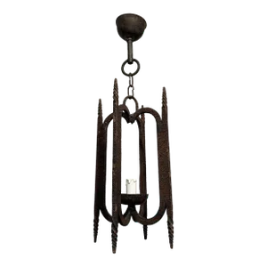 1950s Wrought Iron Lantern
