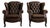 Pair of Mid-Century European Chesterfield-Style Tufted Leather Lounge Chairs, Circa 1960s For Sale