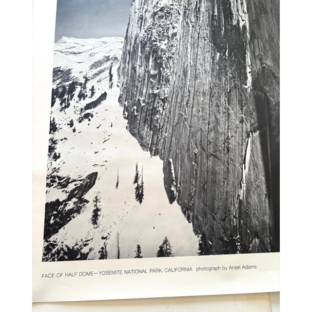 Mid-Century Modern Ansel Adams Original National Parks Poster 1968 For Sale - Image 3 of 4