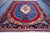 1980s Vintage Persian Kerman Rug – Floral Oval Design, Red, Blue & Gold Accents 8'6 X 11'1 Ft For Sale - Image 5 of 6