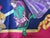 Hermes Paris Carre 90 Hello Dolly Dolls Print Blue Pink 100% Silk Scarf For Sale In Portland, OR - Image 6 of 12