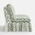 Not Yet Made - Made To Order Capra Ruffle Settee in Linny Ikat Sage For Sale - Image 5 of 7