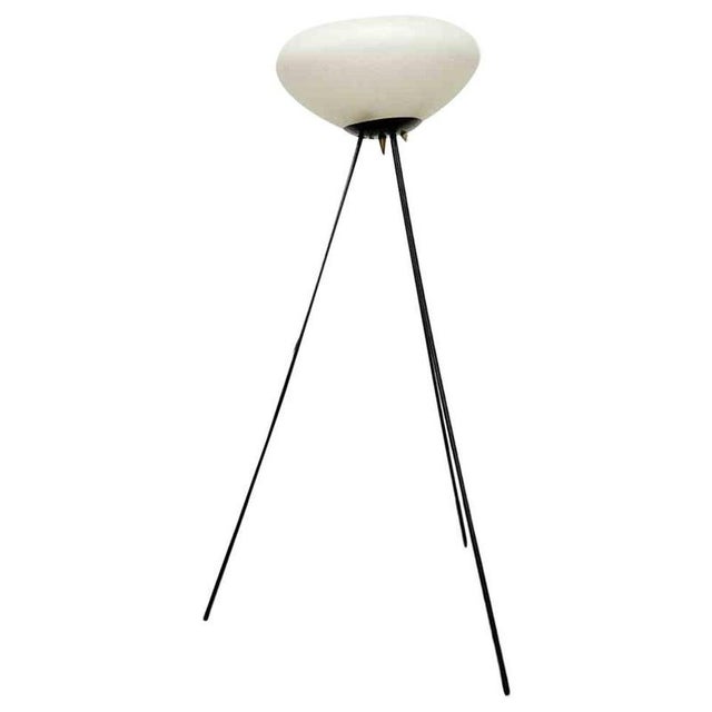 1970s Tripod Floor Lamp in Metal and Murano Glass from Stilnovo, 1970s For Sale - Image 5 of 5