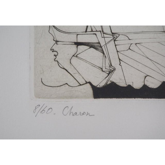 Olaf Idalie, Charon, Original Etching For Sale - Image 5 of 6