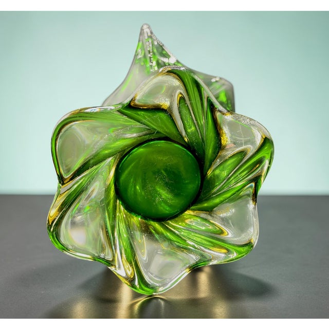 Vintage Murano Submerged Woven Vase, 1960s For Sale - Image 10 of 14