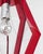 Atomic Age Lucite String & Red Acrylic Pendant For Sale In New York - Image 6 of 7