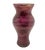 Elegant Franco Designs glass vase from Italy, part of the hand painted “Bouquet” series. This piece features a rich...