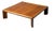 Vintage Italian Modern Walnut Coffee Table, 1970s For Sale