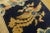 Chinese Marvelous Navy Blue Background With a Bird in the Center Antique Chinese Peking Rug For Sale - Image 3 of 8