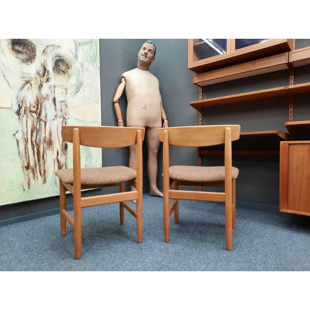 Søborg Møbelfabrik Danish Chairs by Børge Mogensen for Søborg Møbelfabrik, 1960s, Set of 2 For Sale - Image 4 of 18