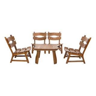 Armchairs and Coffee Table by Dittmann & Co for Awa, the Netherlands, 1960s, Set of 5 For Sale
