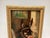 Late 19th Century Signed Oil Painting Farm Seen the Donkey and Hen on Wood Panel For Sale - Image 4 of 6