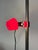 Black Red Clamp Lamp with Plastic Shade and Switch from Elios For Sale - Image 8 of 11