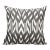 Black and White Ikat Pillow Cover For Sale