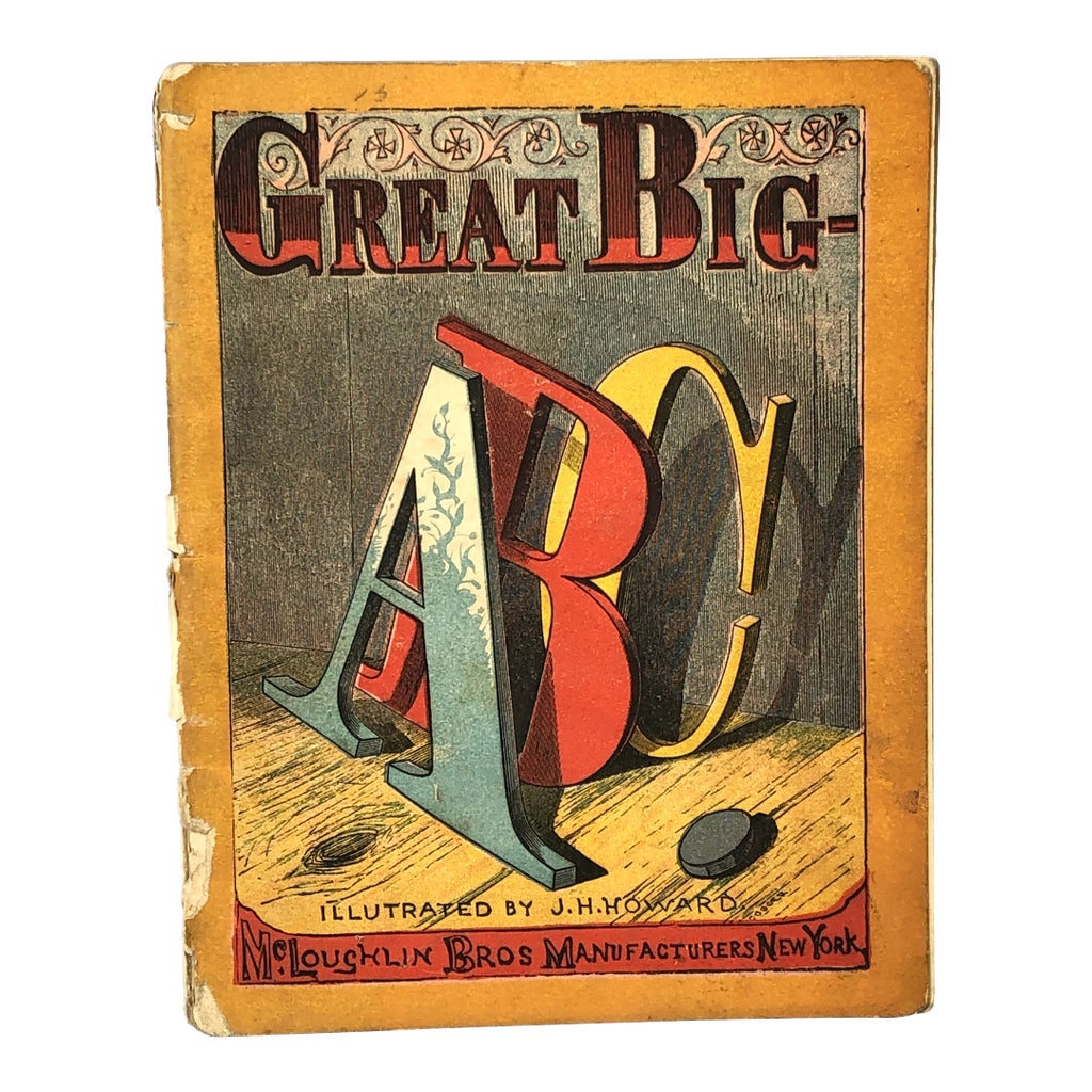 Antique Children's Book McLoughin Bros Great Big Abc With